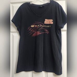 Harley-Davidson Tee Shirt 120th Anniversary Women's Large